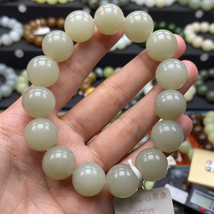 未镶嵌手串和田玉L卡14