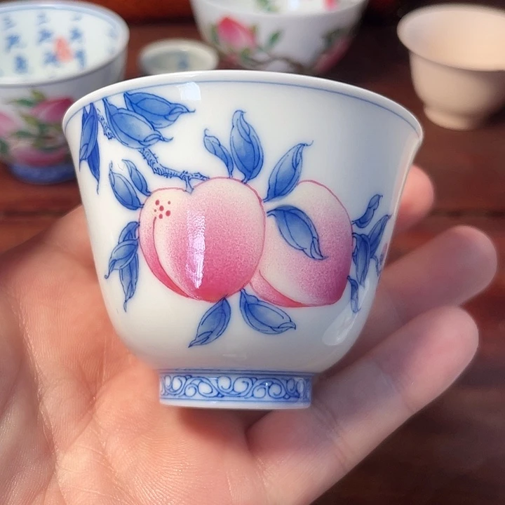 薄胎手绘桃子福利款