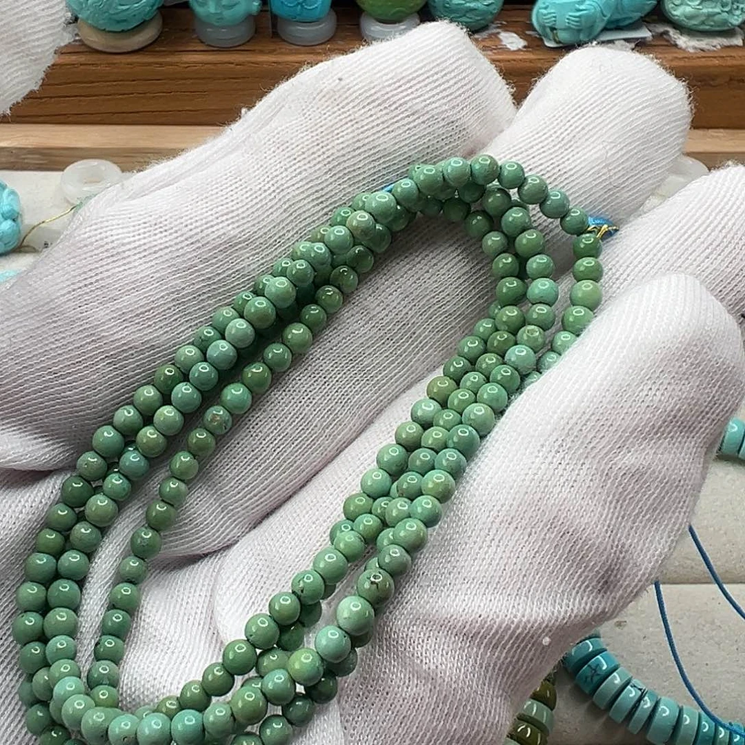 绿松石米珠串 未镶嵌