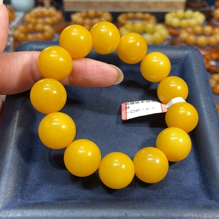未镶嵌琥珀手链蜜蜡