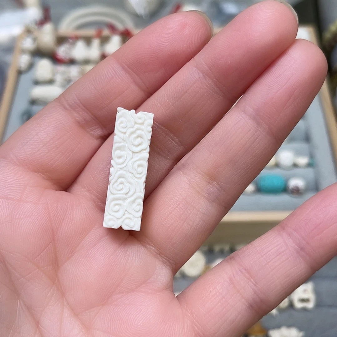 猛犸象牙手串/手链/手镯云纹三通