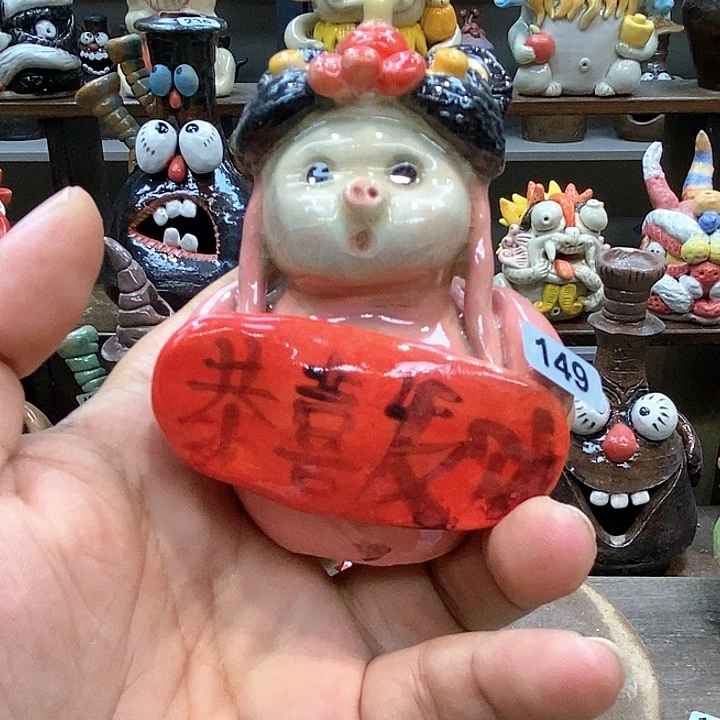 摆件直播间手工陶瓷摆件149
