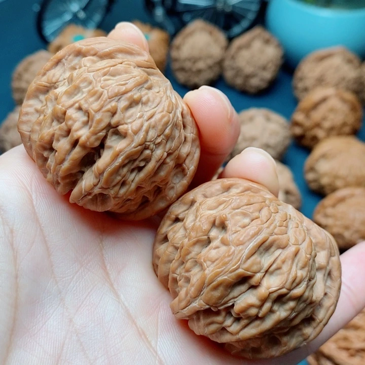 文玩核桃把件磨盘43全品