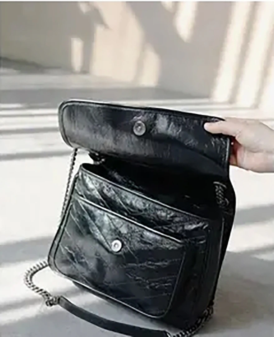 流浪23CM油蜡单肩斜挎包包