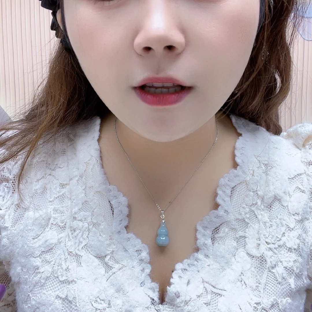 翡翠未镶嵌颈饰项链