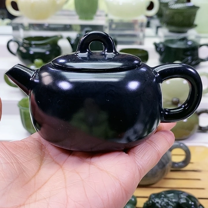 未镶嵌和田玉挂件茶壶170ml