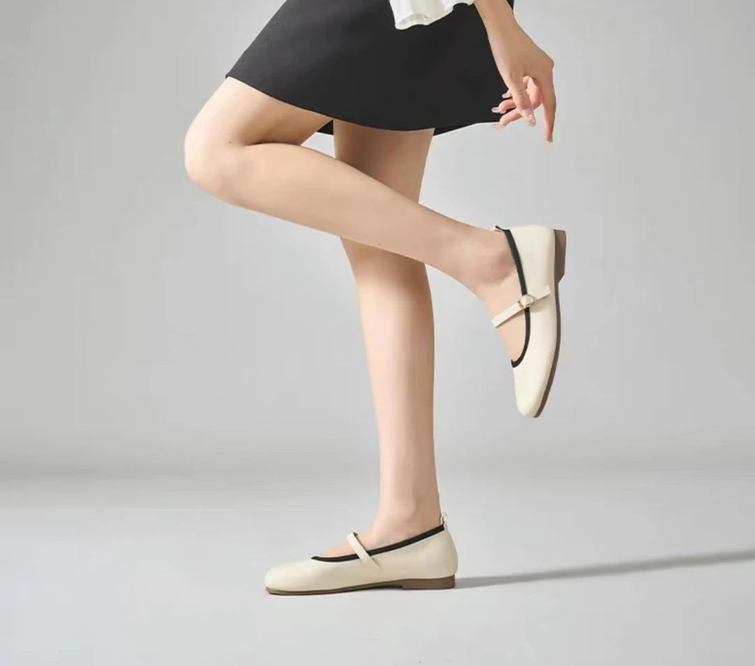 2024新款夏季百搭英伦玛丽珍拖鞋小单鞋Y999