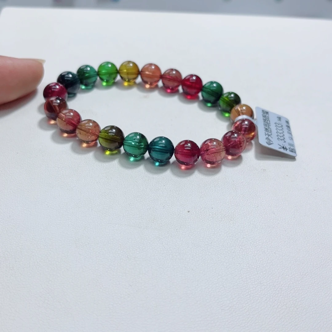 未镶嵌手链碧玺多样性发一条