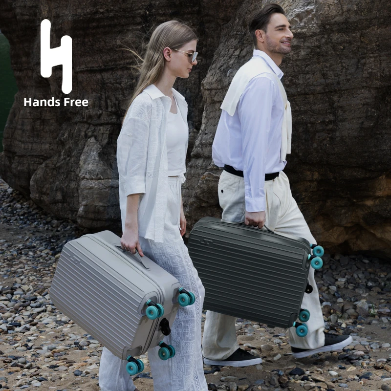 HandsFree弹珠轴承行李箱 X609 【双层防爆拉链】【新桃皮绒双封闭】