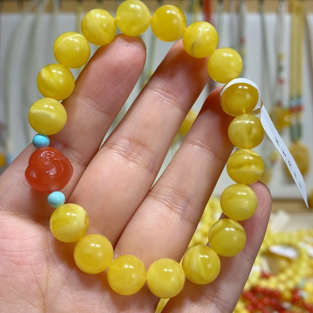 手链蜜蜡未镶嵌9.6mm