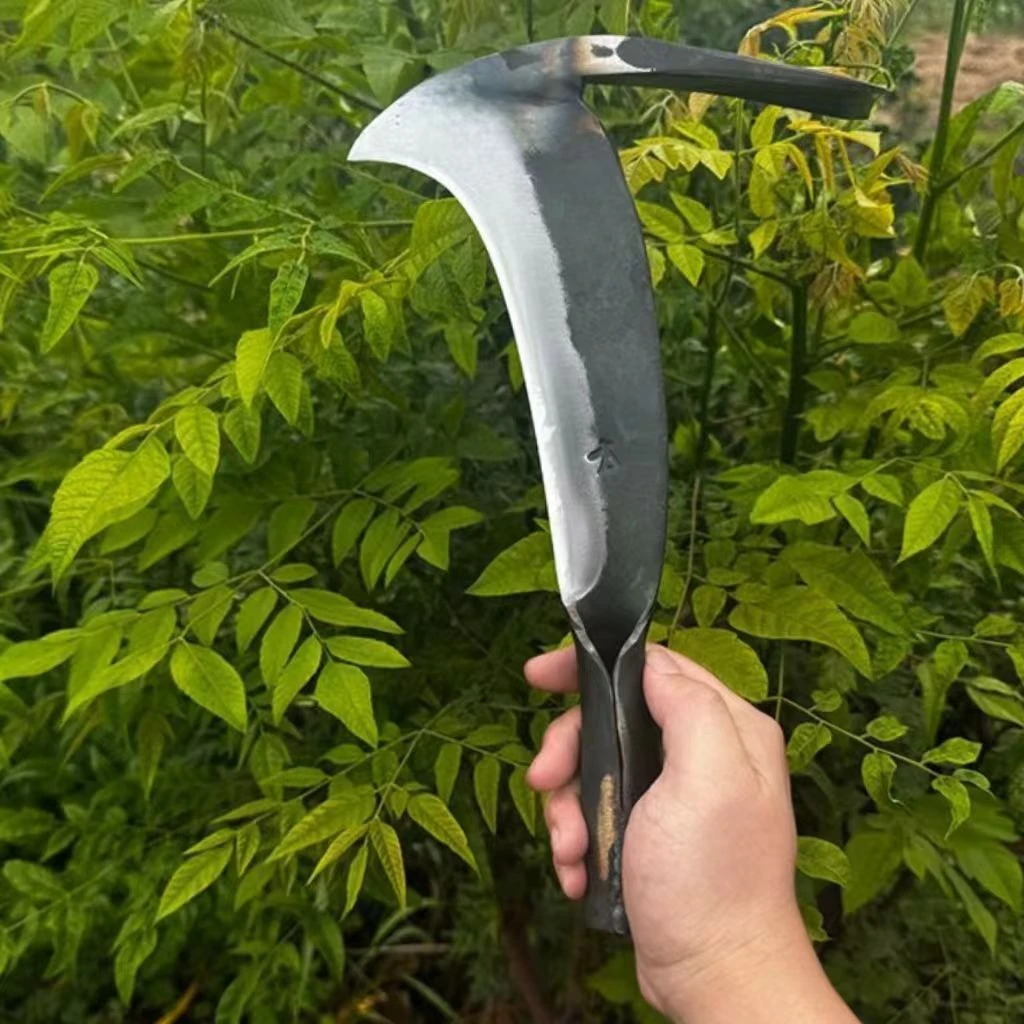 手工锻打凤凰刀鸟刀高碳钢锻打柴刀锄头能挖能砍一刀多用户外农具