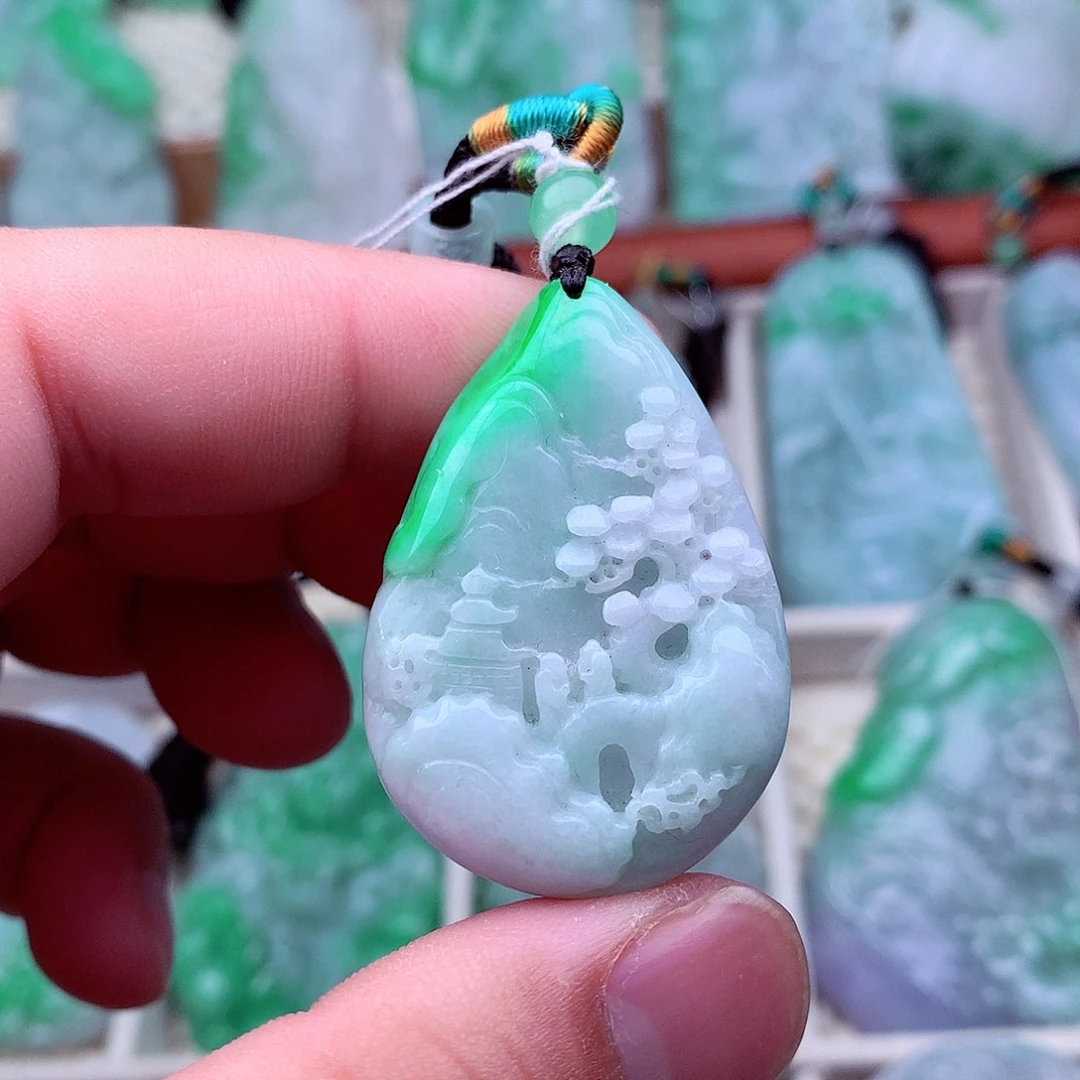 翡翠未镶嵌吊坠(不含链)