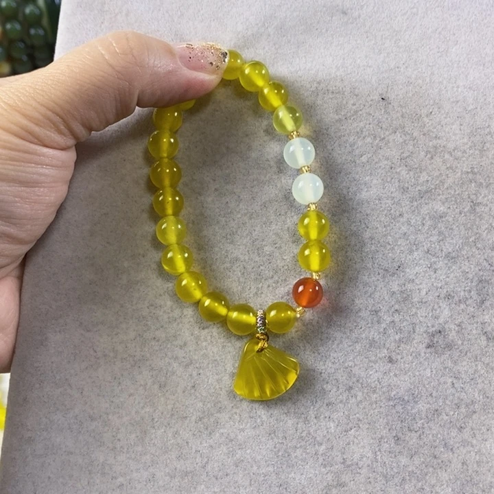 岫玉未镶嵌手串手链清**?