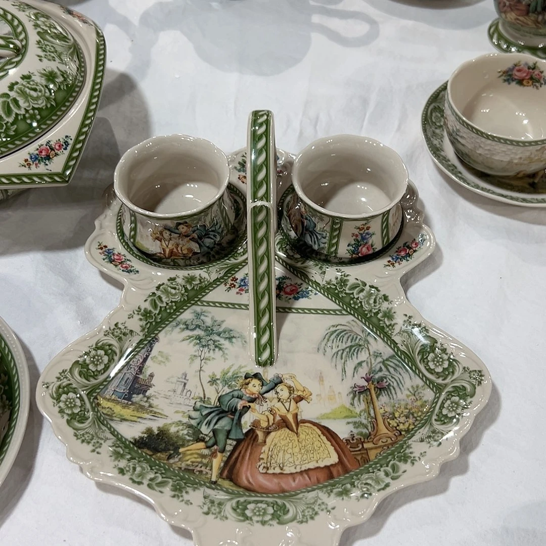 陶瓷YD8782经典早餐盘套装