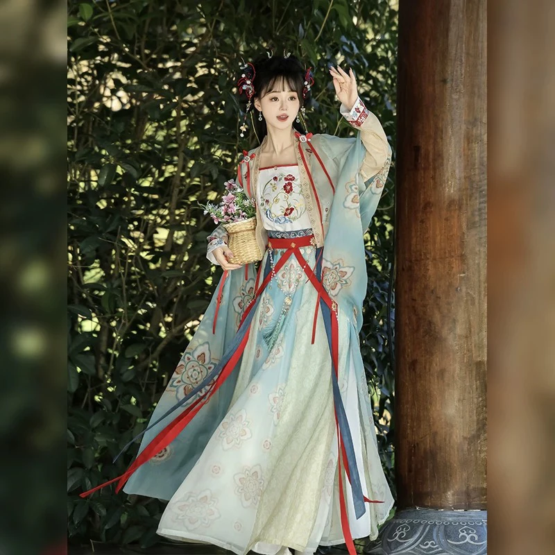 永夜星河凌妙妙同款复刻汉服水绿色古装虞书欣齐胸襦裙俏皮仙cos