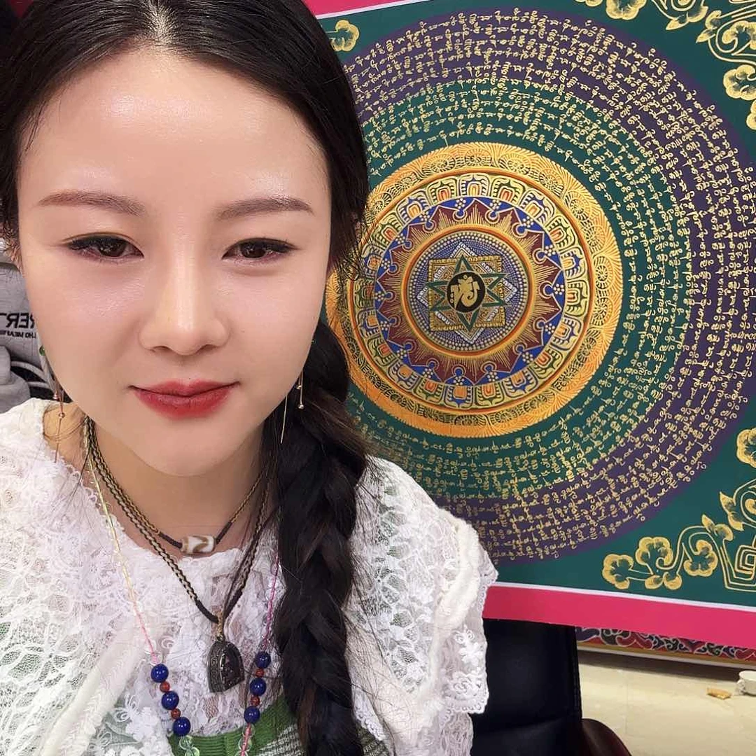 装裱画六字真言不带框的