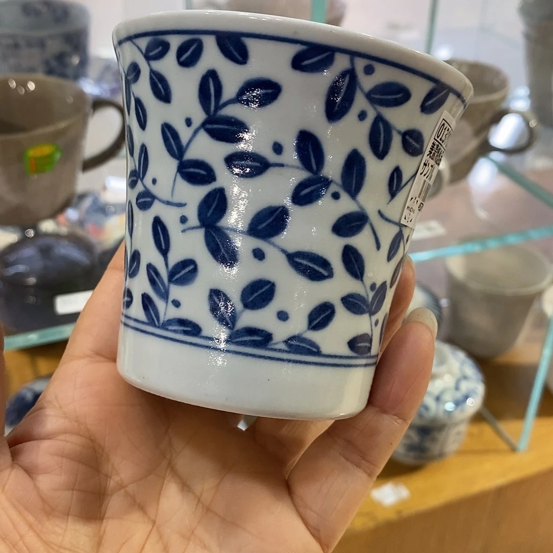 瓷片日本进口有田烧杯子1只装