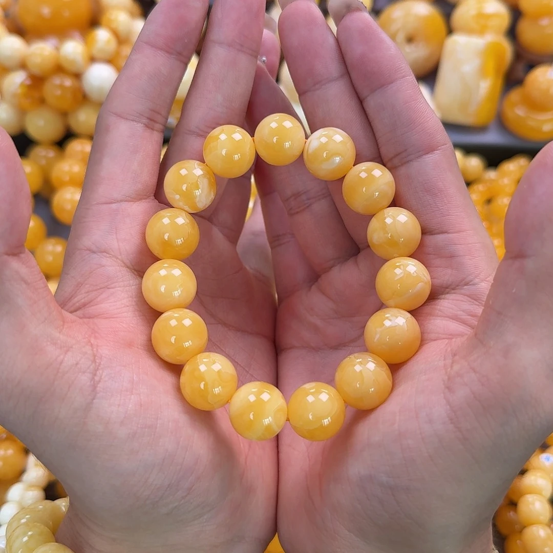 蜜蜡未镶嵌珠宝奇石同料15mm