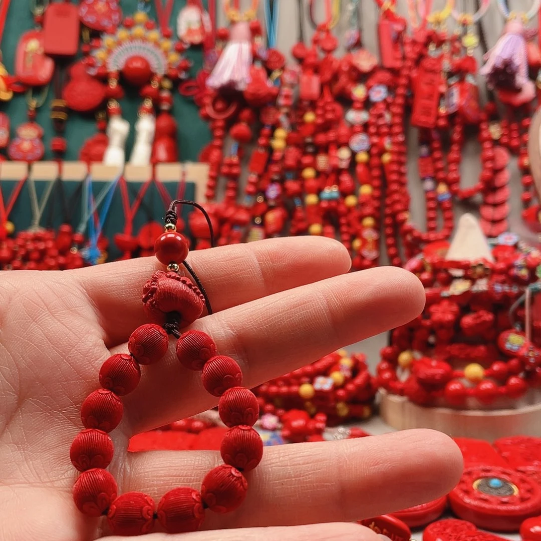 天然辰砂猫爪手环