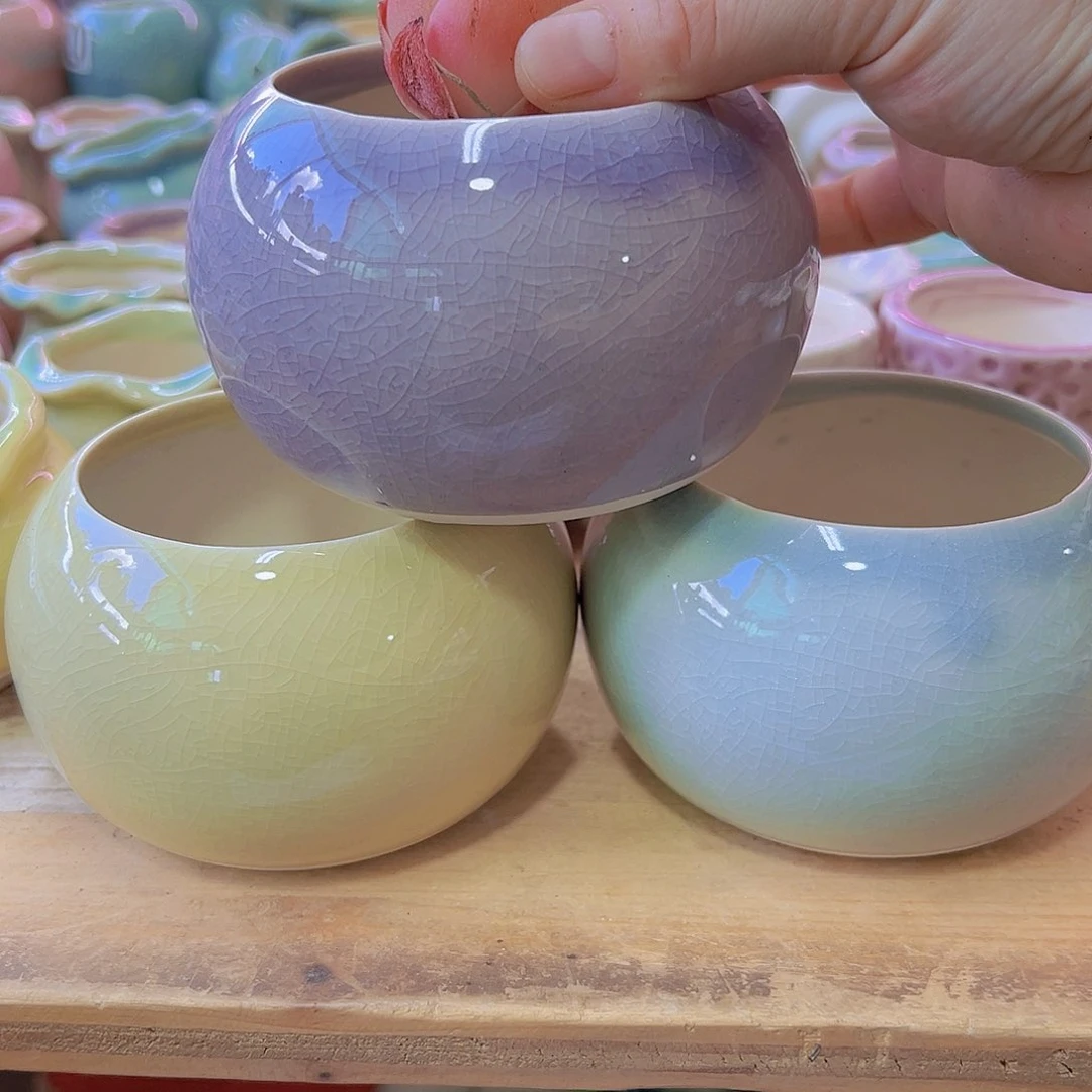 陶瓷花盆当场满12包邮