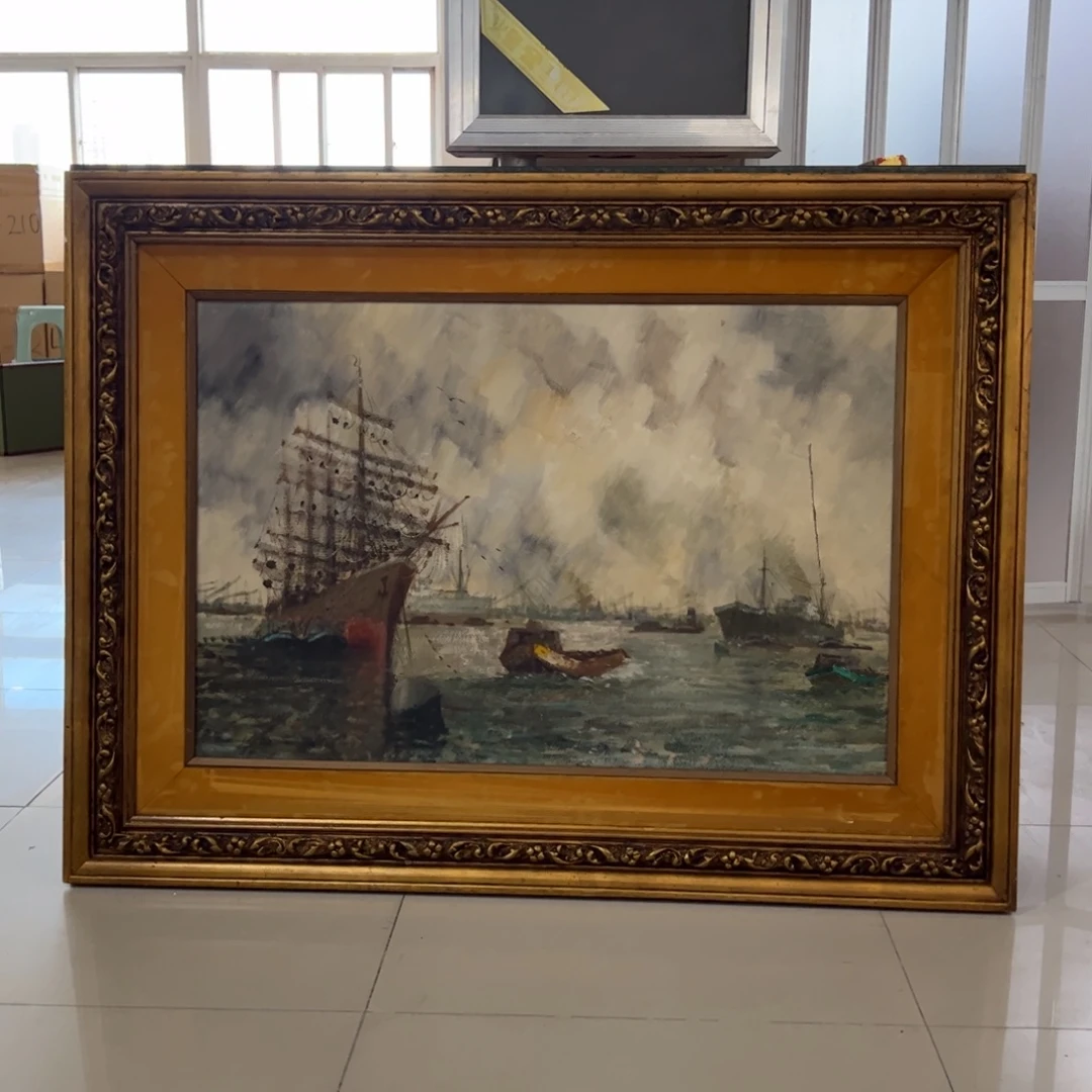 文***阁绘画屏风框画茶空间设计