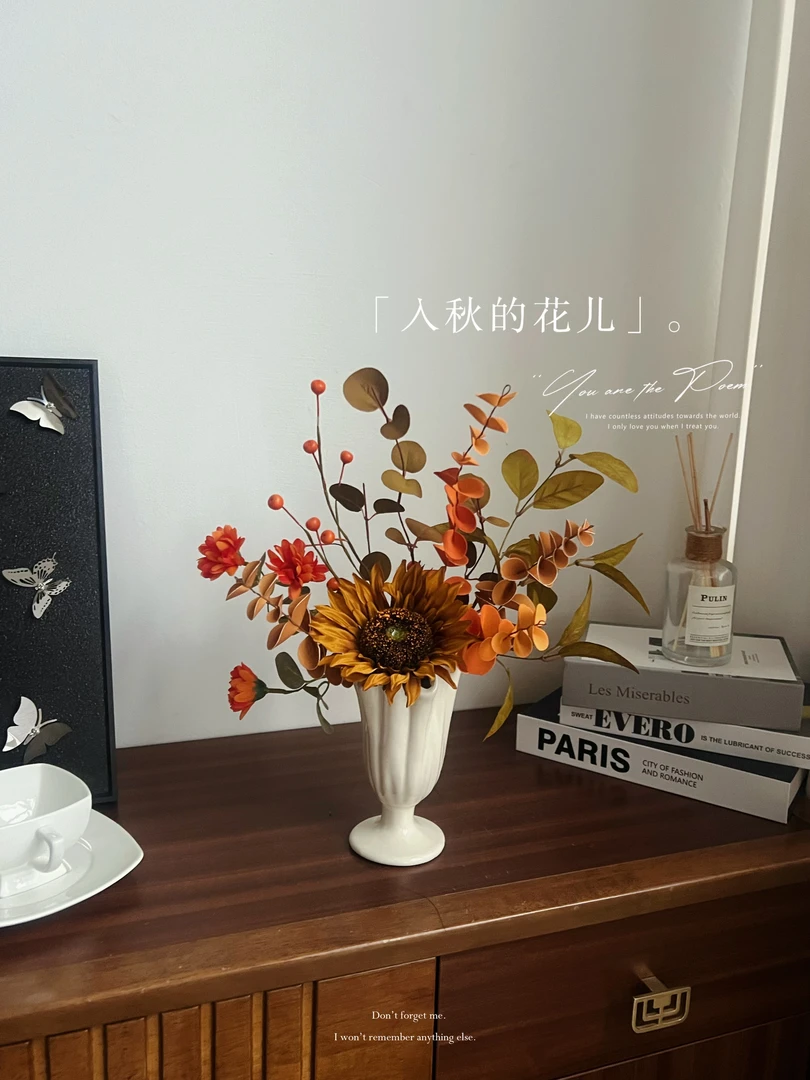泰迪熊向日葵仿真花束客厅餐桌假花摆件装饰插花艺仿干花绢花摆设