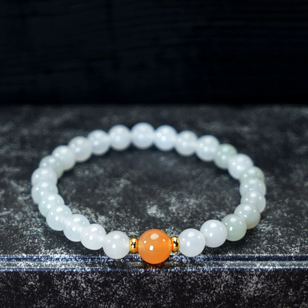 古风天然天山翠单圈手链 多样性发一 SL352