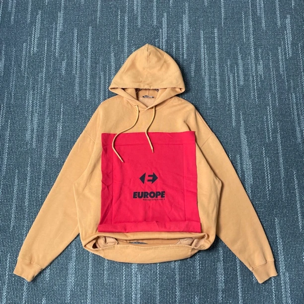 99新 Balenciaga/巴黎世家 贴布logo连帽卫衣/尺码M
