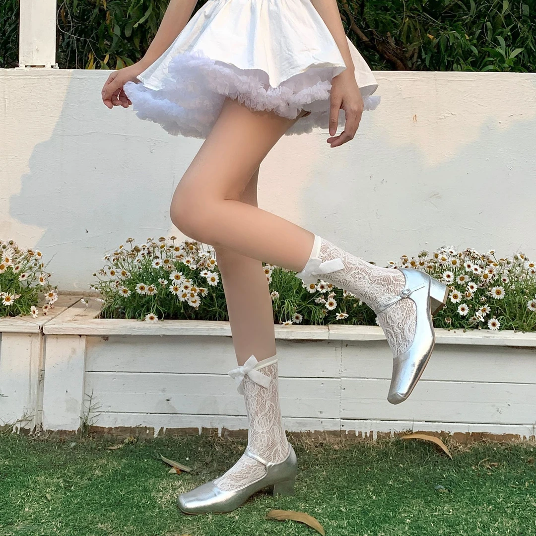 [喵友家]日系jk堆堆袜子可爱软妹lolita蕾丝洛丽塔短袜森系花边女