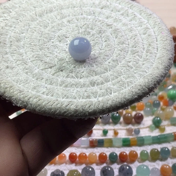 翡翠散珠未镶嵌定制翡翠卡12.7