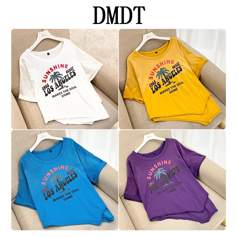 【DMDT潮牌】新品“心随衣动”字母印花短袖休闲百搭T恤T5323