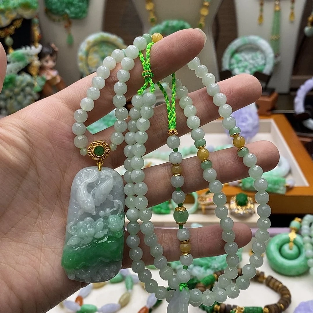 颈饰未镶嵌翡翠懂***儿项链