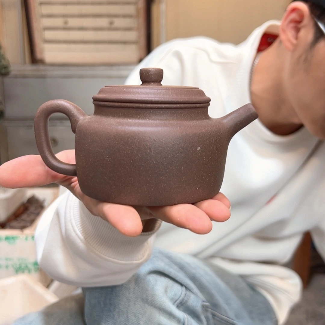 紫砂茶壶紫泥德钟盖瑕