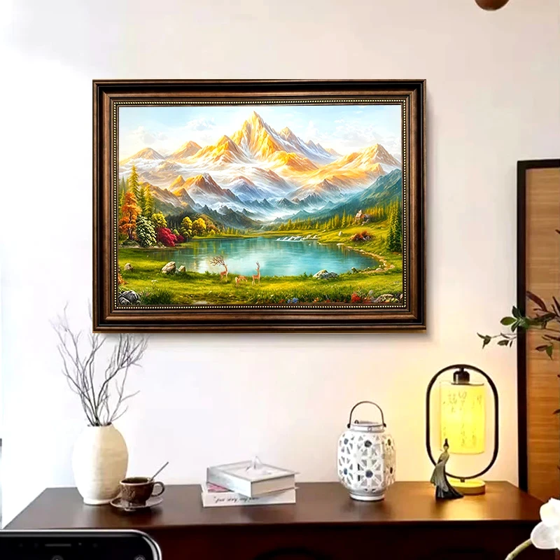 《金山福禄聚宝盆》现代新古典欧美风装饰画客厅餐厅走廊办公室DH10