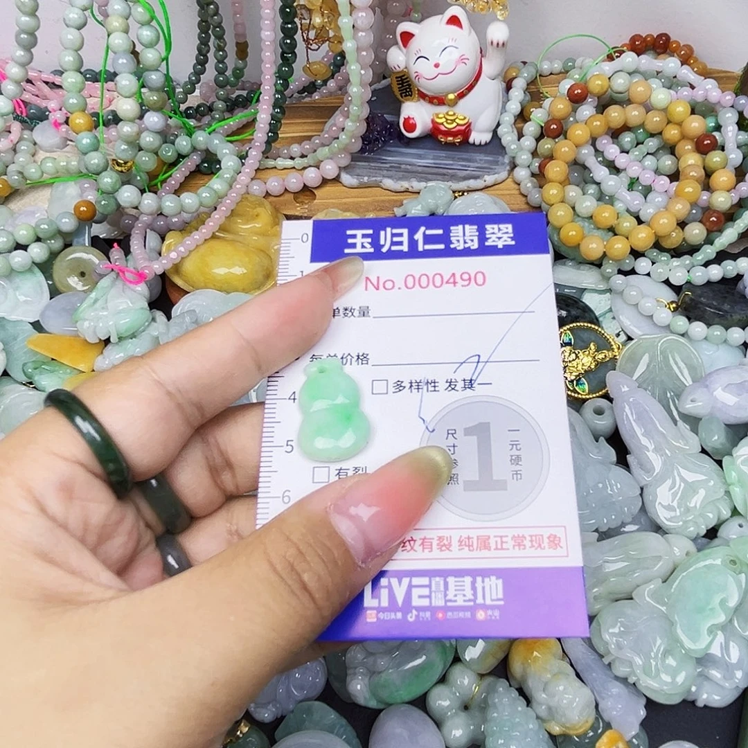 翡翠未镶嵌项圈111