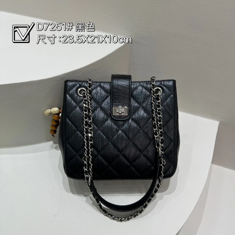 【TY】ZT-D7251-黑色 轻奢高级韩版单肩潮流时尚简约女包