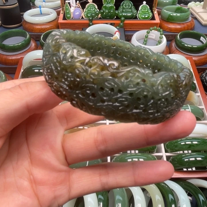 和田玉（碧玉）手镯未镶嵌