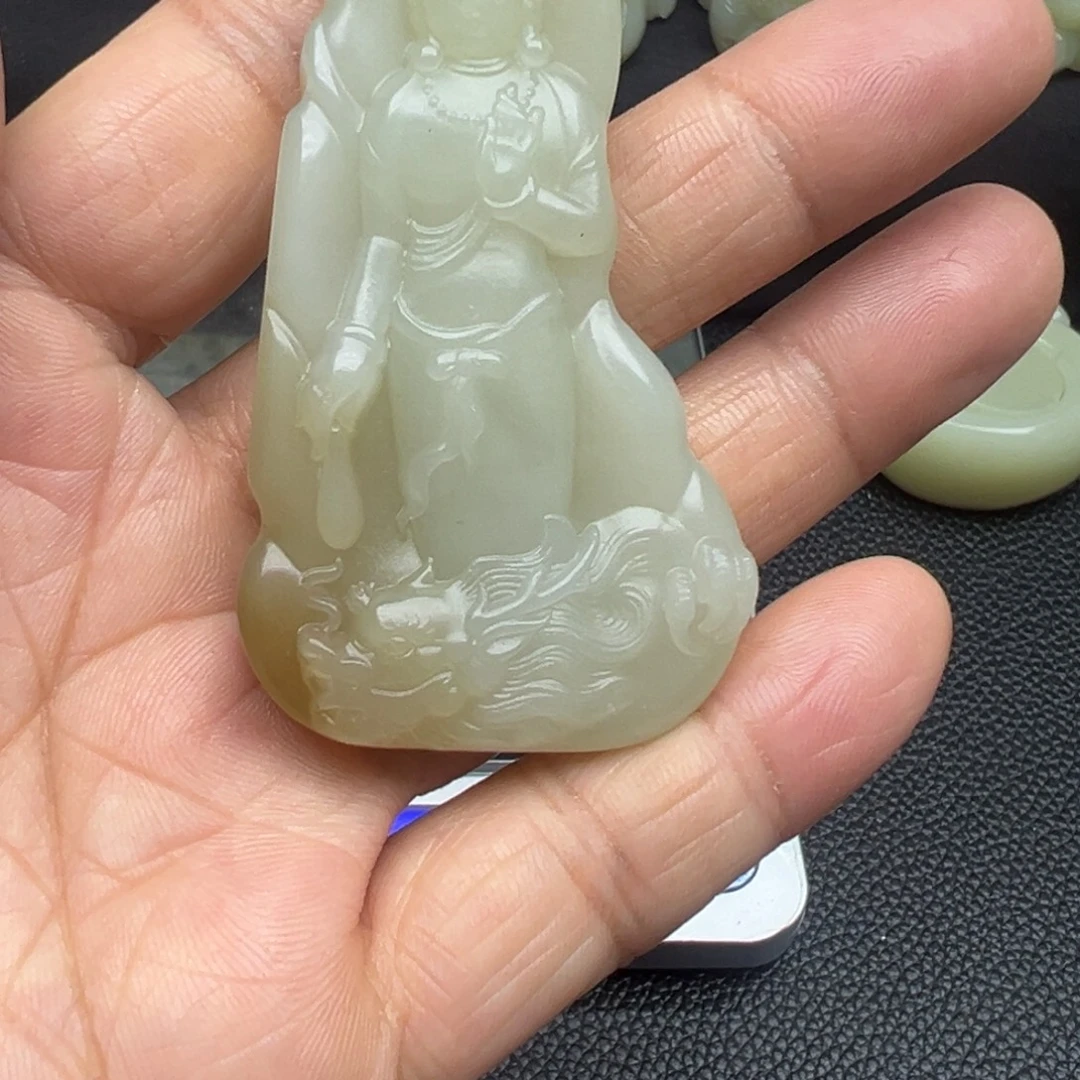 和田玉（糖玉）未镶嵌吊坠(不含链)