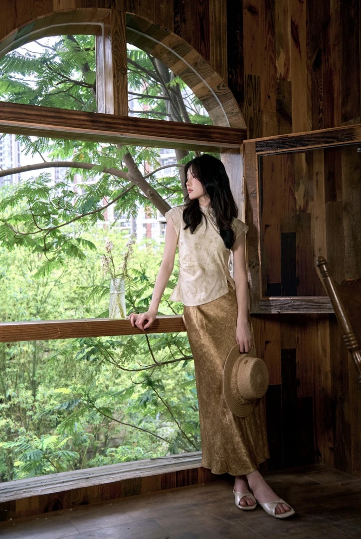 2024夏季新款法式气质显瘦设计感百搭长裙BG4311