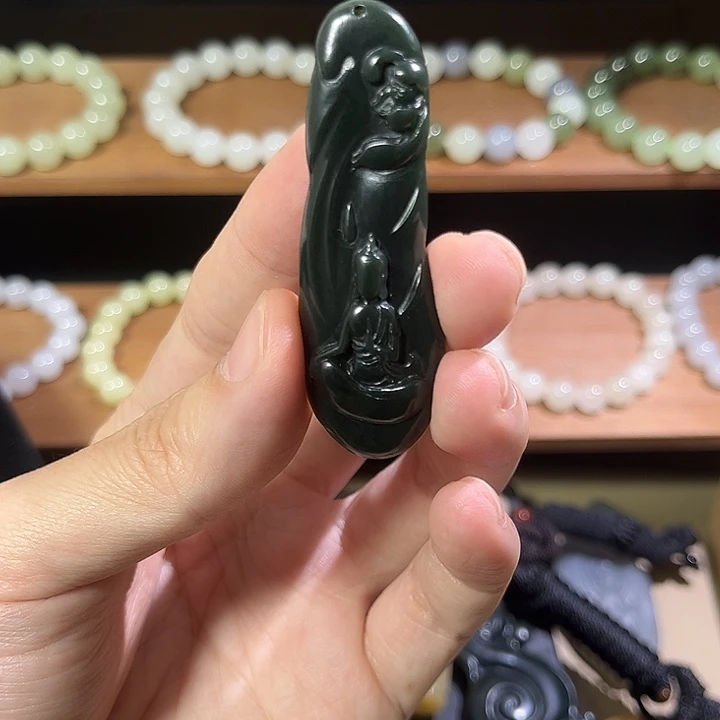 和田玉（青玉）未镶嵌颈饰