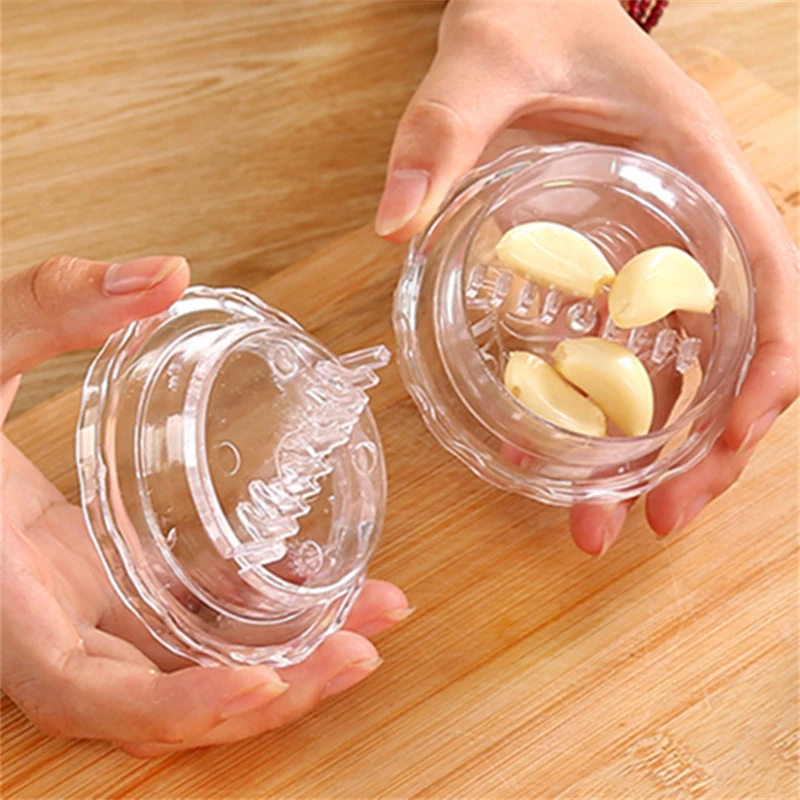 塑料捻蒜盒搅蒜器压蒜器蒜泥器蒜蓉器捣蒜器 厨房创意小工