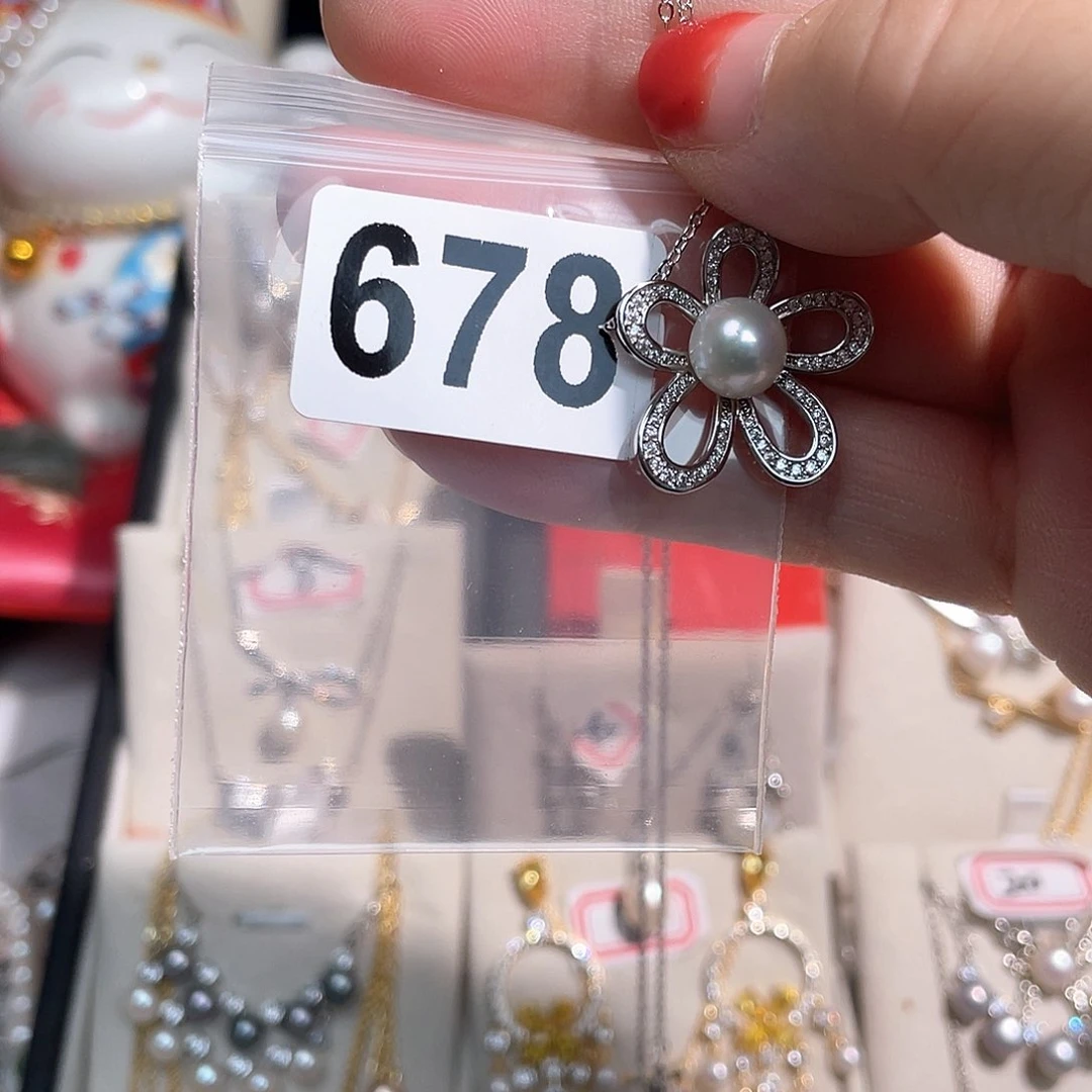 合金淡水珍珠耳饰八****乐