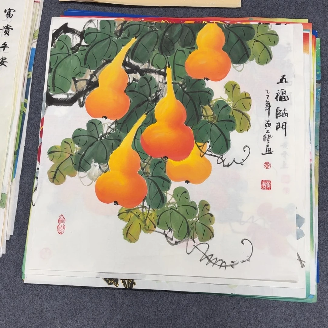 国画68×68精品手绘画画画