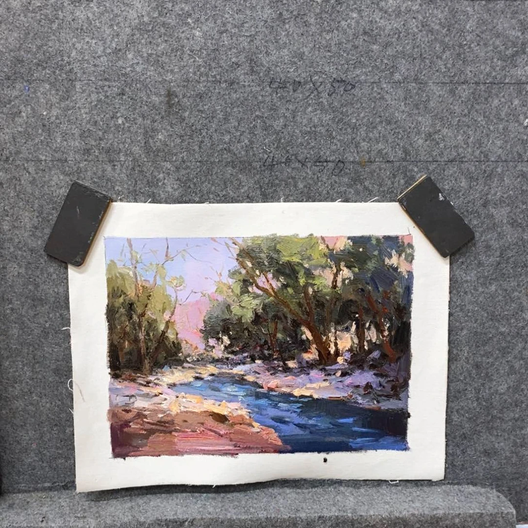 油画风景画芯40x 30 c m