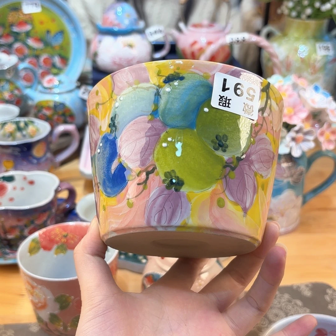 景德镇手绘高温釉下彩陶瓷茶具