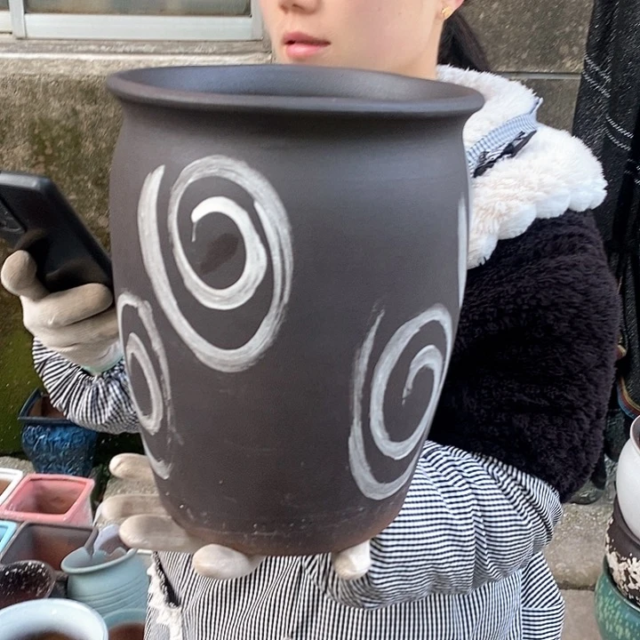 红泥花盆正品口20高25