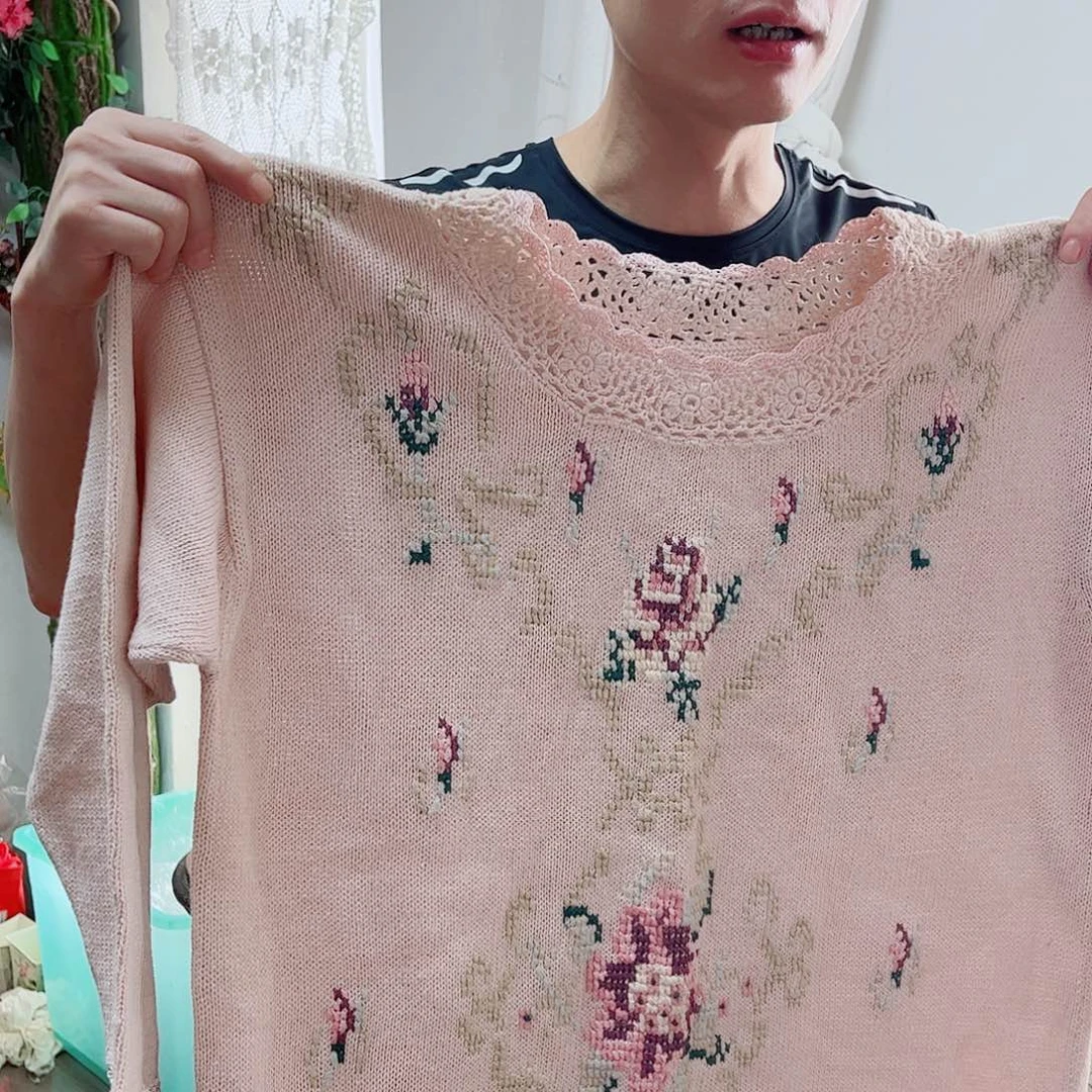 毛绒亚麻棉044-衣服套头