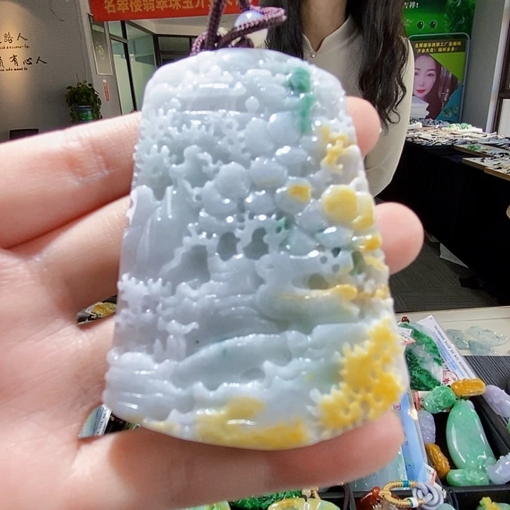 颈饰未镶嵌翡翠翡翠