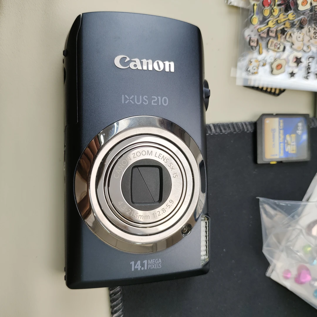 95新 Canon/佳能 ixus210黑1410万像素5倍变焦数码相机