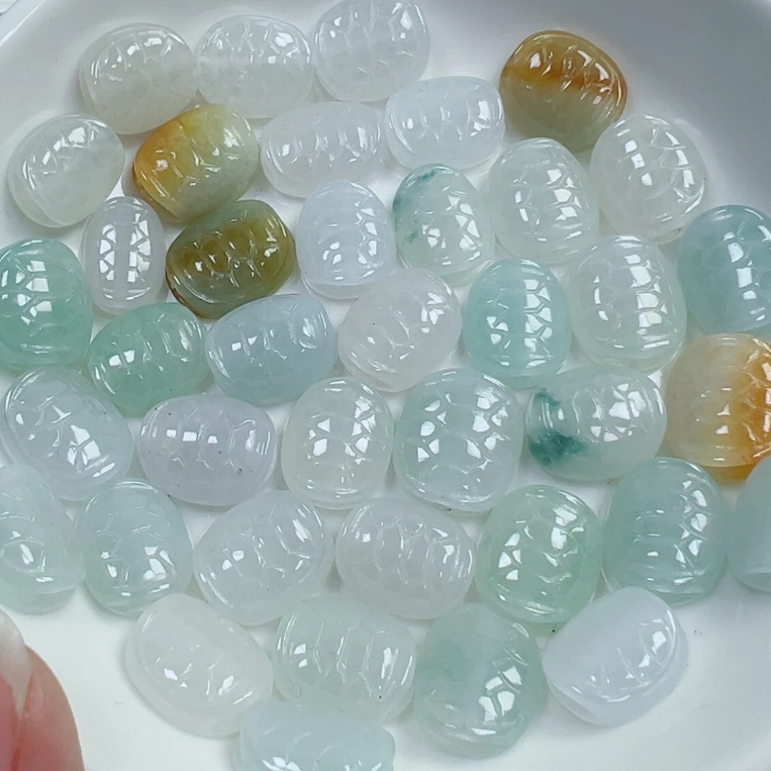 翡翠散珠翡翠龟壳一个可挑